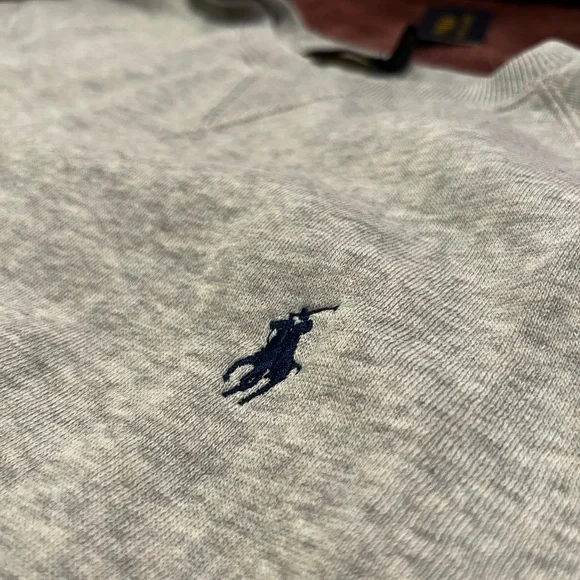 Polo Ralph Lauren Pony Logo Sweatshirt - Grey / Heather - Women XL - Picture 7 of 9